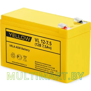 Аккумулятор для ИБП Yellow VL 12-7.5